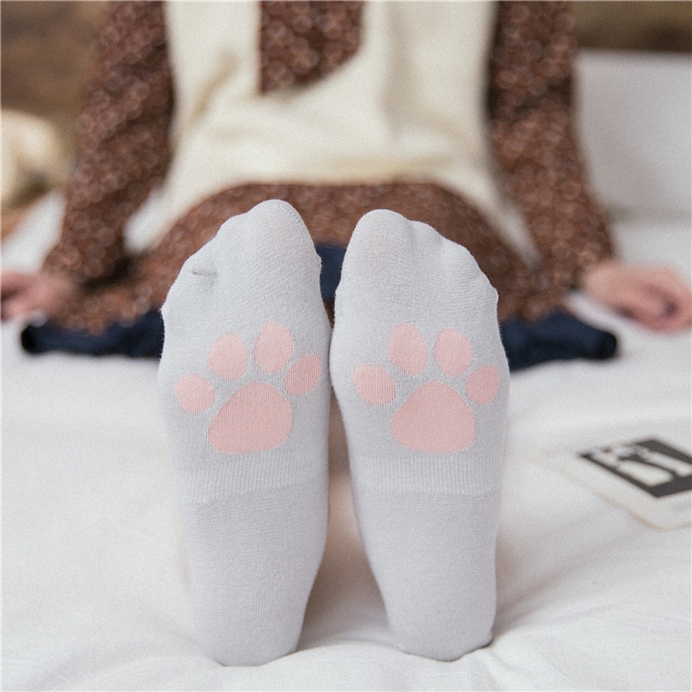 5 Pairs Womens Low Cut Cat Print Animal socks - Picture 4 of 8